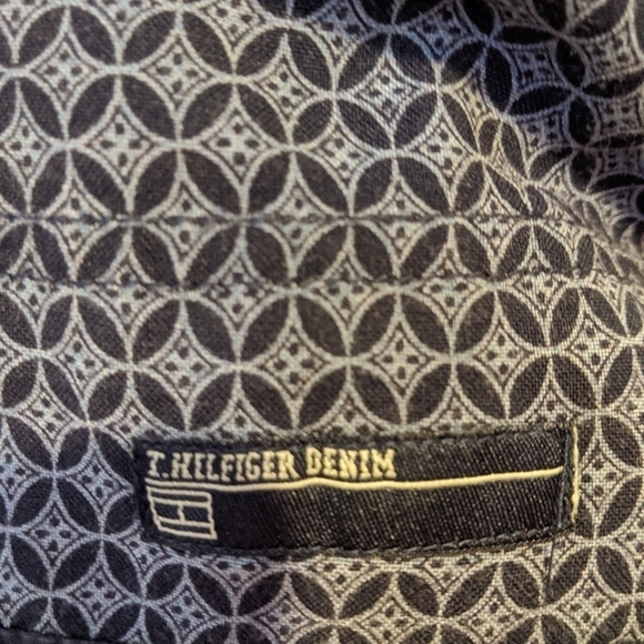 TOMMY Jeans navy blue button front shirt XL - Picture 7 of 9